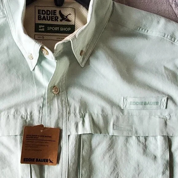 SALE! Men's Eddie Bauer Rainer Ripstop Shirt - UPF 50+ Size: S Great Gift! NWT! - Picture 4 of 10